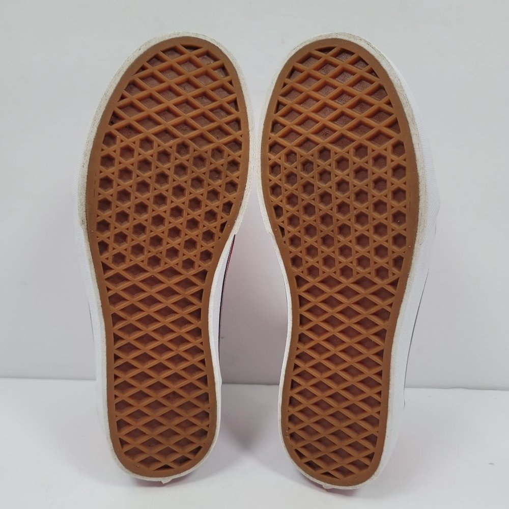Vans Off The Wall Canvas Unisex Youth Red Black Shoes 500714 US Size 5 - Picture 7 of 8